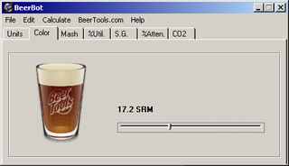 BeerBot brewing software attenuation tab