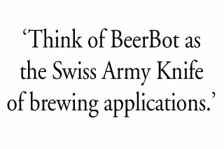 BeerBot brewing software mash tab infusion rate