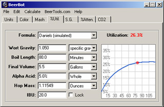 BeerBot brewing software mash tab infusion rate